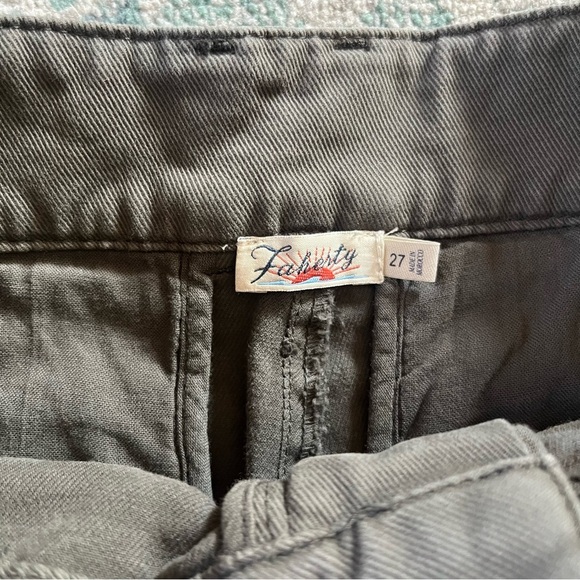 Faherty Uma Pant in Hawkeye Green Khaki Trousers Size 27 - Picture 5 of 7